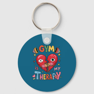Llavero Gimnasio Antiguo Es Mi Terapia Gimnasio Entrenamie