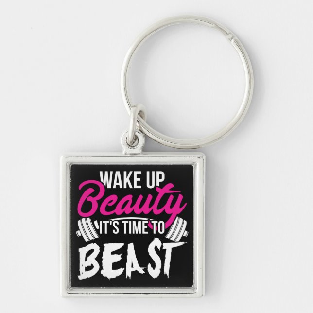 Llavero Gimnasio de las mujeres - Despierten belleza, tiem (Frente)