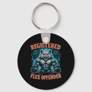 Llavero Gimnasio divertida de infractor flexible registrad