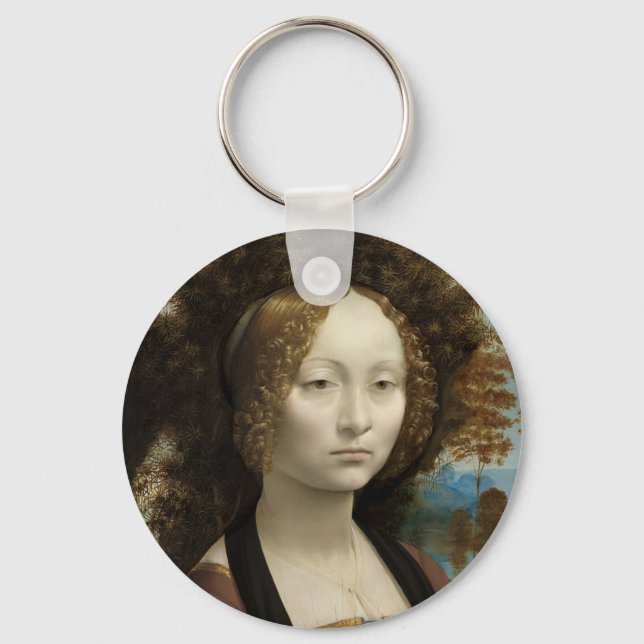 Llavero Ginevra de' Benci de Leonardo Da Vinci (Anverso)