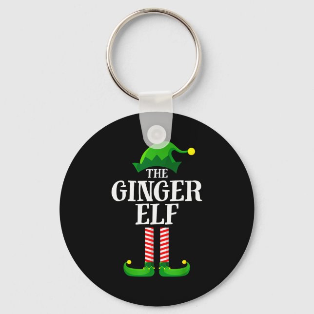 Llavero Ginger Elf Matching Family Group Christmas Party P (Anverso)