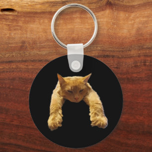 Llavero Ginger Lazy Cat, anillo de claves