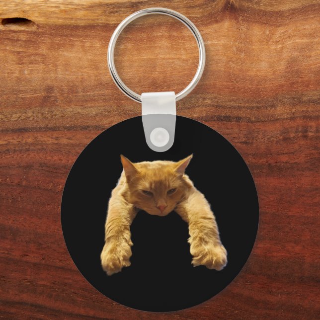 Llavero Ginger Lazy Cat, anillo de claves (Reverso )