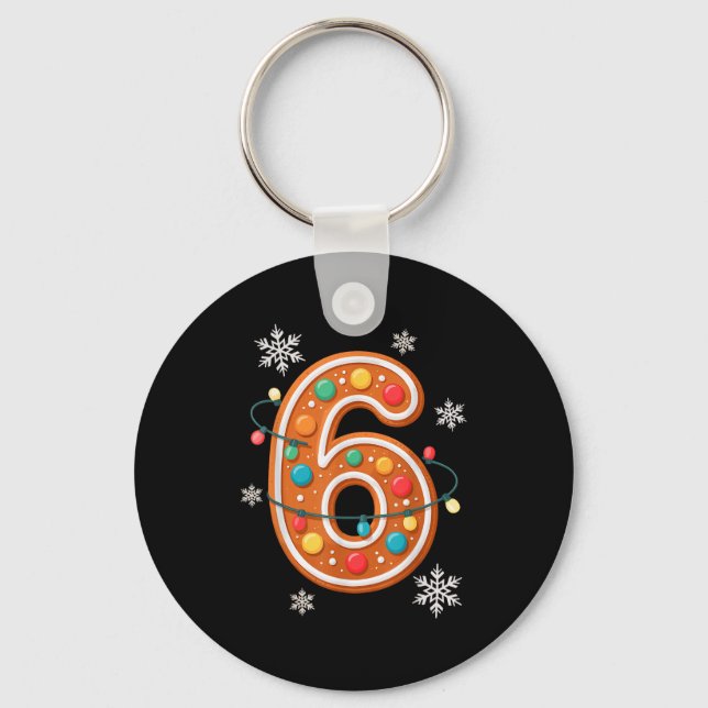 Llavero Gingerbread 6 7 Meme Christmas Matching Couple Boy (Anverso)