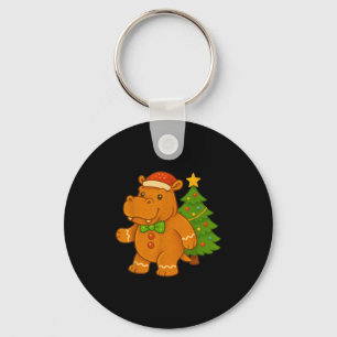 Llavero Gingerbread Hip Santa Hat Árbol de Navidad Hiptamu
