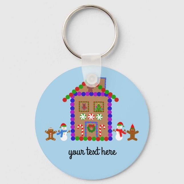 Llavero Gingerbread House #1 Keychain (Anverso)