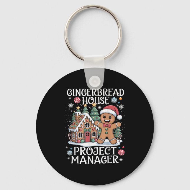 Llavero Gingerbread House Project Manager Decorando Bakin (Anverso)