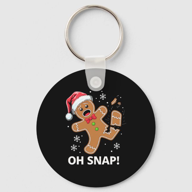 Llavero Gingerbread Man Oh Snap Christmas Funny Cookie  (Anverso)