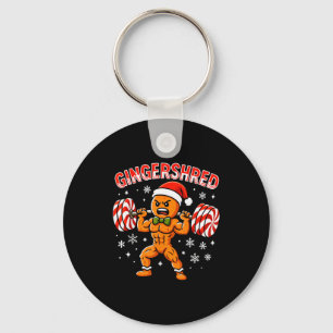 Llavero Gingershred Divertido Hombre de Jengibre Gimnasio 