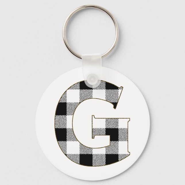 Llavero Gingham Check G (Anverso)