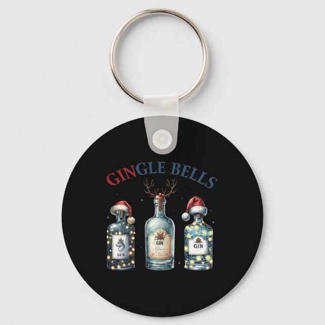 Llavero Gingle Bells Funny Gin Gin Bells Christmas Tree Me (Anverso)