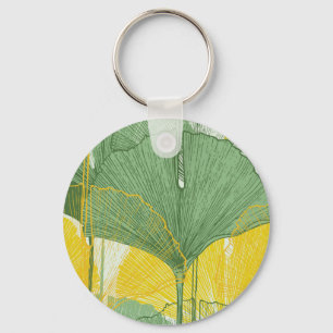 Llavero Ginkgo Biloba: Hojas Tropicales