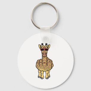 Llavero Girafa del Dedo Medio Funny Offensivo Rude Safari