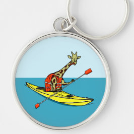 Llavero girafa personalizado kayak de mar