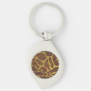Llavero Giraffe Brown and Yellow Print