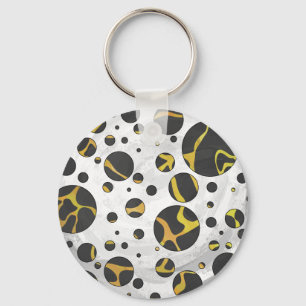 Llavero Giraffe Brown and Yellow Print