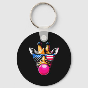 Llavero Giraffe Con Gles Estadounidenses Y Bubblegum 4 De