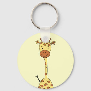 Llavero Giraffe de Cute Alto. Personalizado Animal.