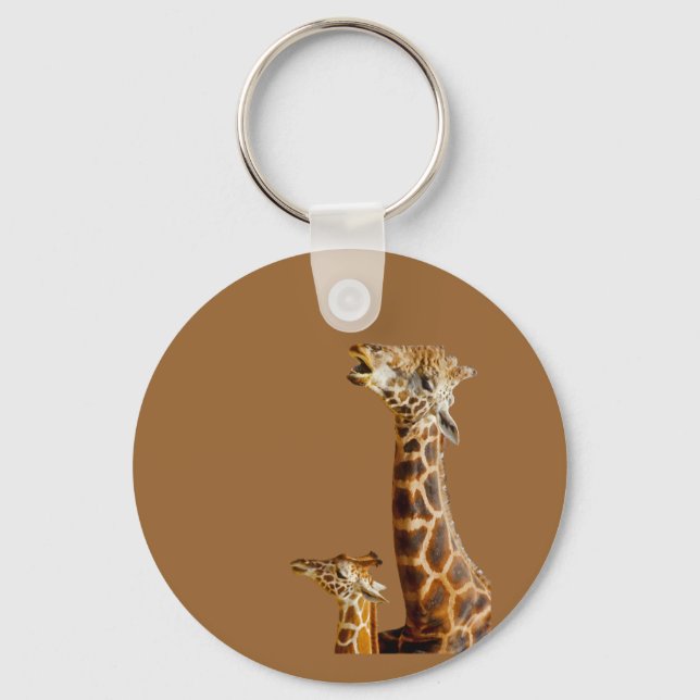 Llavero Giraffe Family Gift (Anverso)
