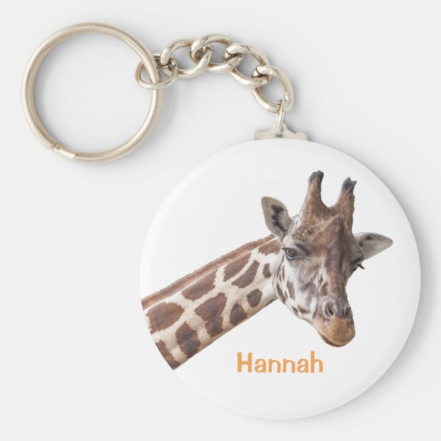 Llavero Giraffe - Keychain de nombres personalizados (Frente)