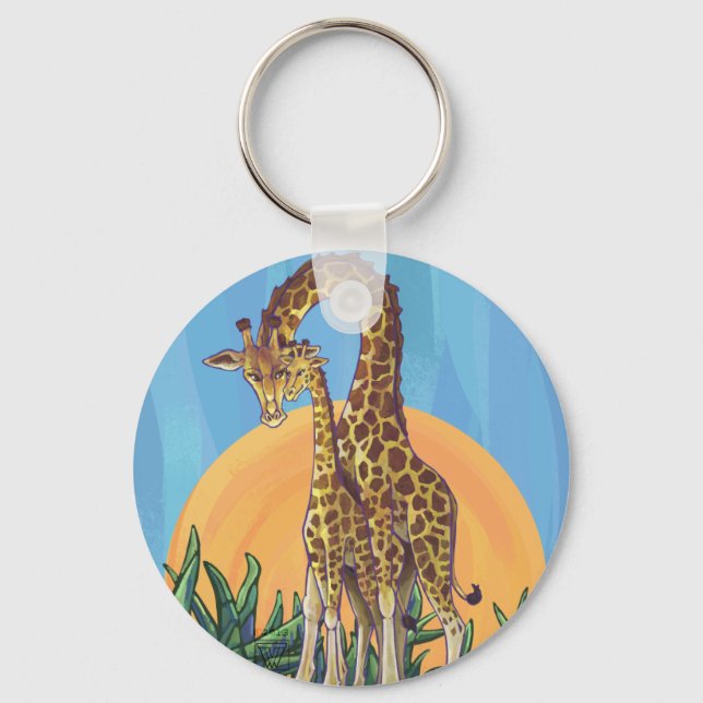 Llavero Giraffe Mama y Baby (Anverso)