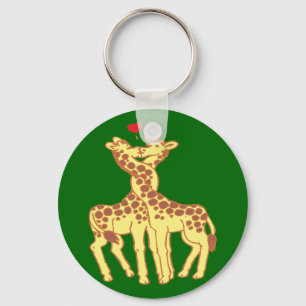 Llavero giraffes enamoró en love jirafas