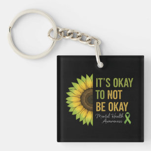 Llavero Girasol de Conciencia sobre Salud Mental