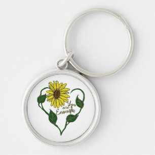 Llavero Girasol Eres Suficiente