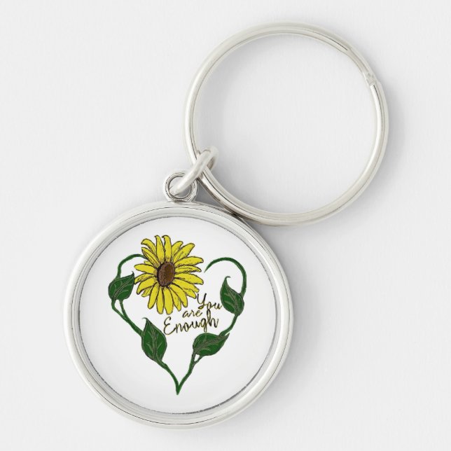 Llavero Girasol Eres Suficiente (Frente)