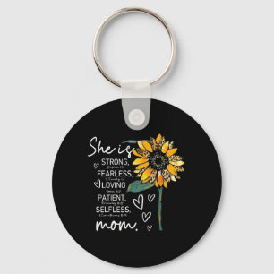 Llavero Girasol Fuerte Intrépido Amoroso Paciente Desinter
