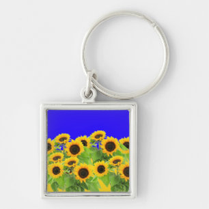Llavero Girasoles - Bandera de Ucrania Paz Libertad Ucrani