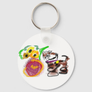 Llavero Girasoles Border Collie 