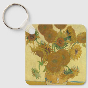 Llavero Girasoles, pintura al óleo de naturaleza muerta, V