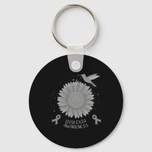 Llavero Girassol de Colibrí de Concientización Regalo