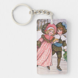 Llavero Girl and boy ice skating - Florence Hardy