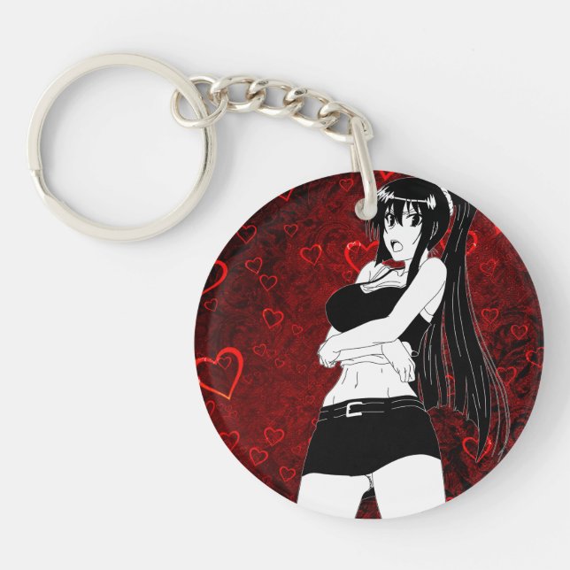 Llavero Girl Hearts Keychain (Frente)