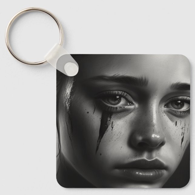 Llavero Girl with tears (Anverso)