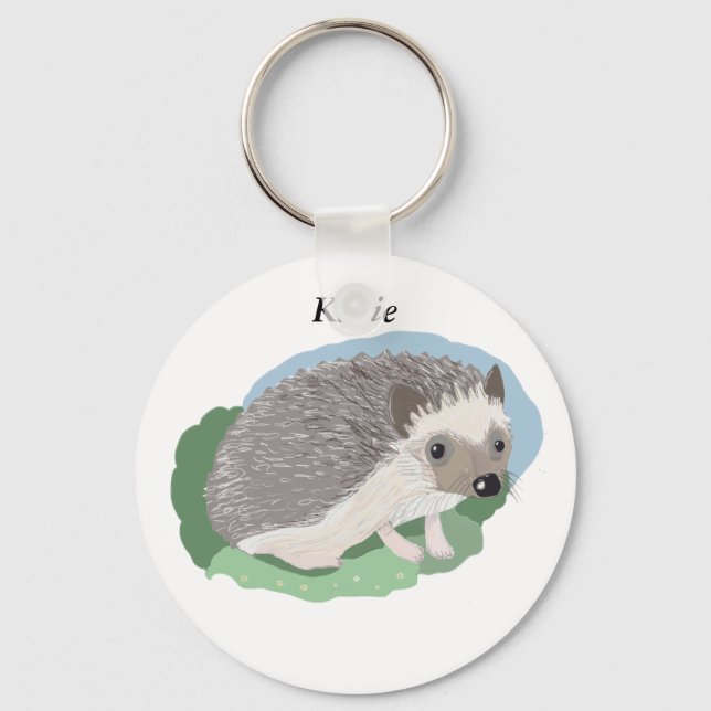 Llavero Girls editable cute baby Hedgehog (Anverso)