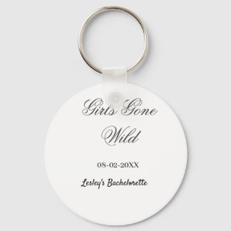 Llavero Girls Gone wild Bachelorette party name date bride