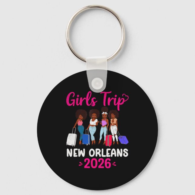 Llavero Girls Trip New Orleans 2026 Squad Matching Outfit  (Anverso)