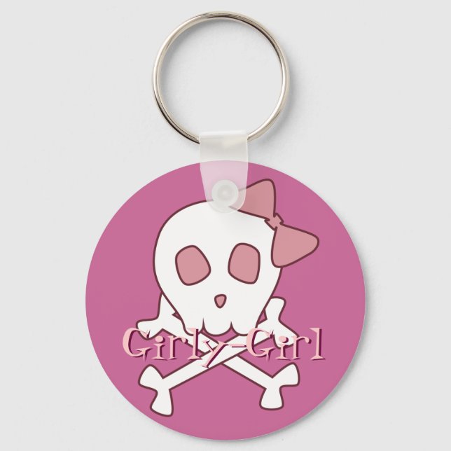 Llavero Girly Skull Keychain (Anverso)