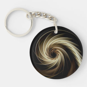 Llavero Giro dorado entre negro