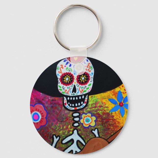 Llavero Gitarero Serenata Dia de los Muertos (Anverso)