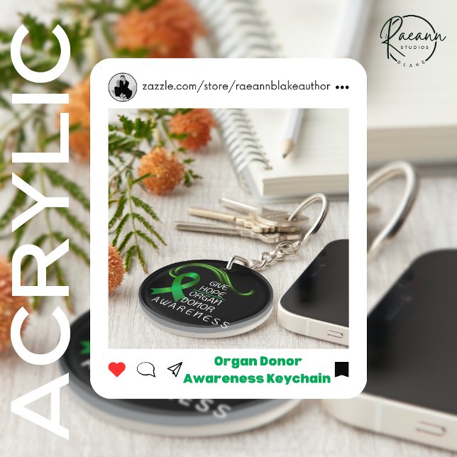 Llavero Give Hope Organ Donor Awareness Round Acrylic  (Subido por el creador)