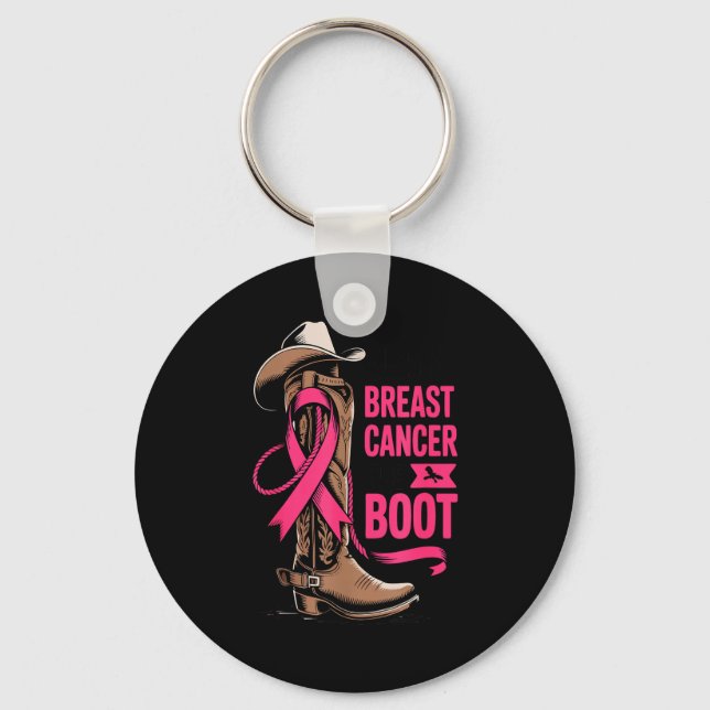 Llavero Giving Breast Cancer The Boot Cowboy Design  (Anverso)