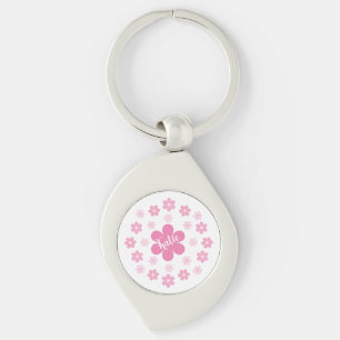 Llavero Glam- Flor de Rosa-