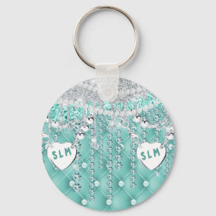 Llavero Glam Purpurina Girly