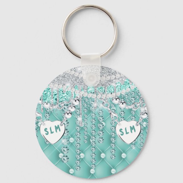 Llavero Glam Purpurina Girly (Anverso)