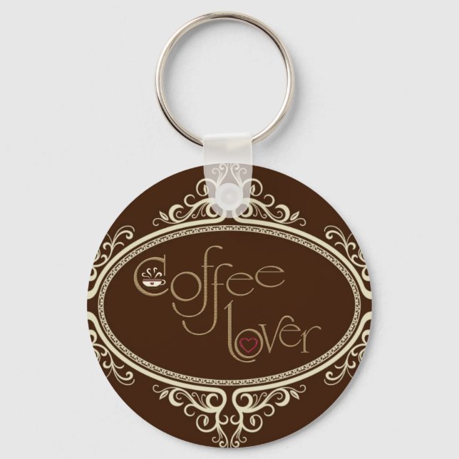 Llavero glamoroso café Lover (Anverso)