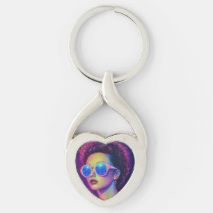 Llavero Glamour Neon Galaxy
